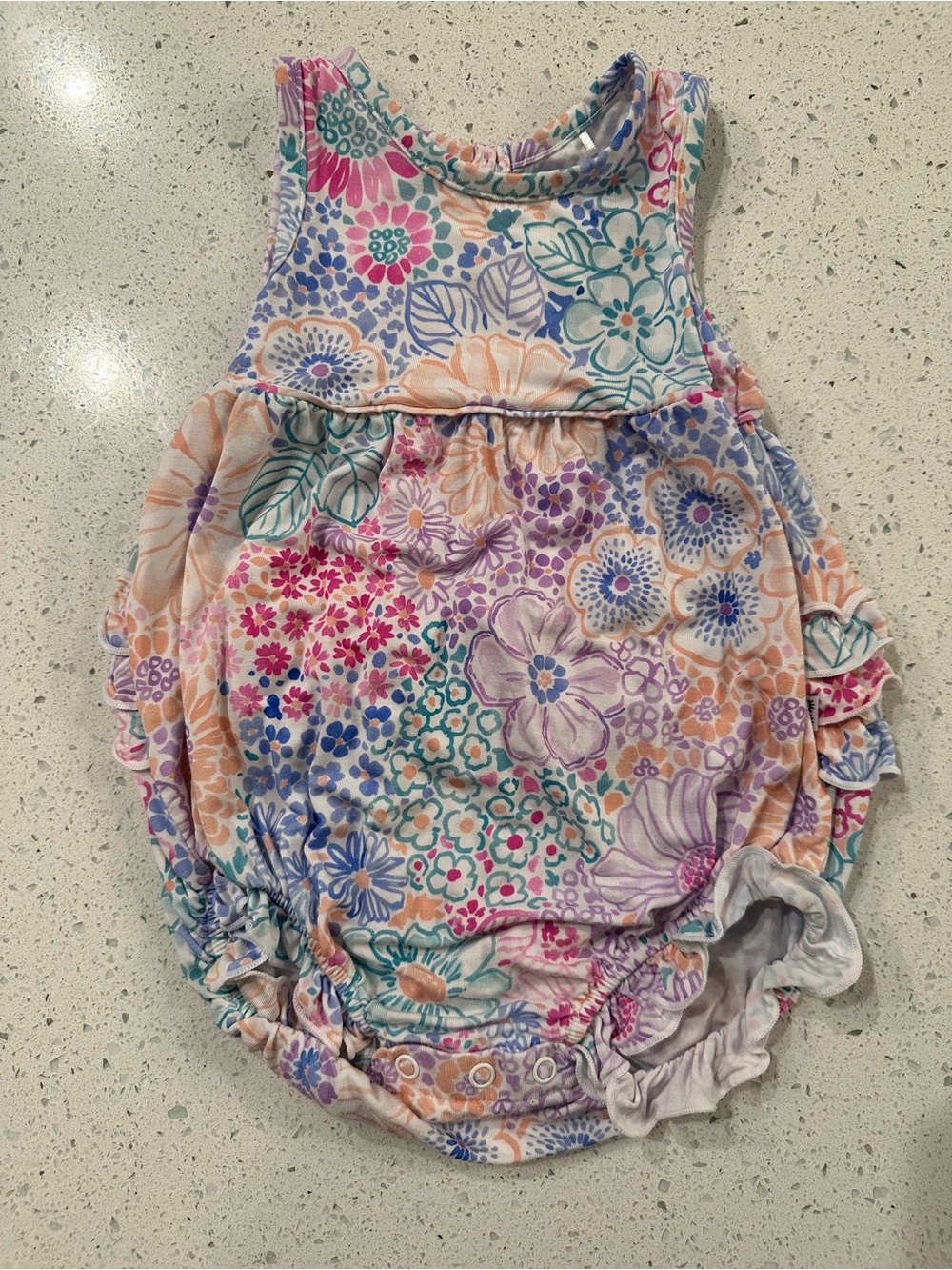 Little Sleepies Wildflower Bubble Romper